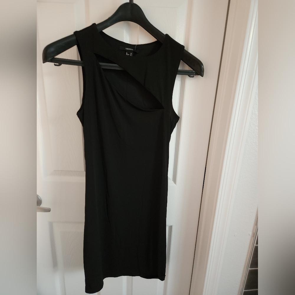 Black Cutout Mini Dress
